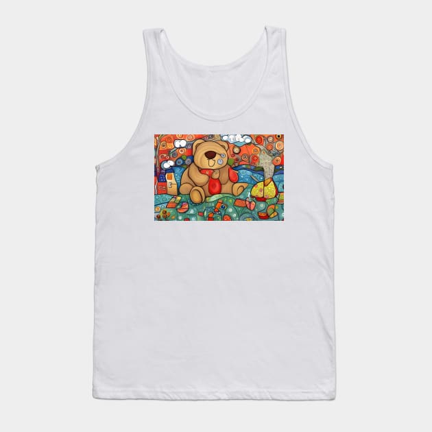 Teddy Bears Picknick Tank Top by Colin-Bentham